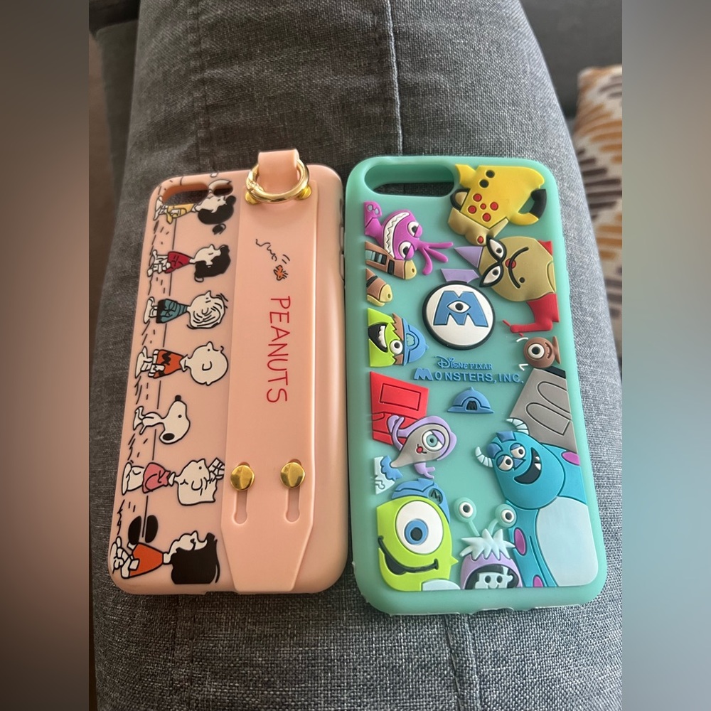 IPHONE 7 plus phone cases , Monsters INC , peanut snoopy